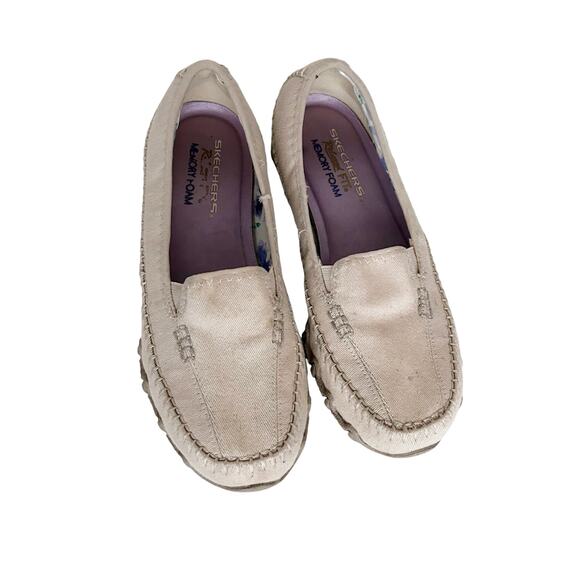 Skechers Tan Biker Pedestrian Slip On Shoes Sz 7 - Picture 2 of 7